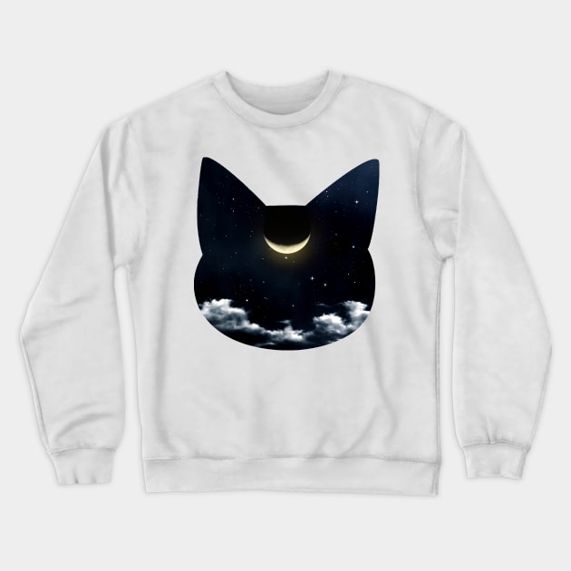 Luna Space Crewneck Sweatshirt by Elyssiel